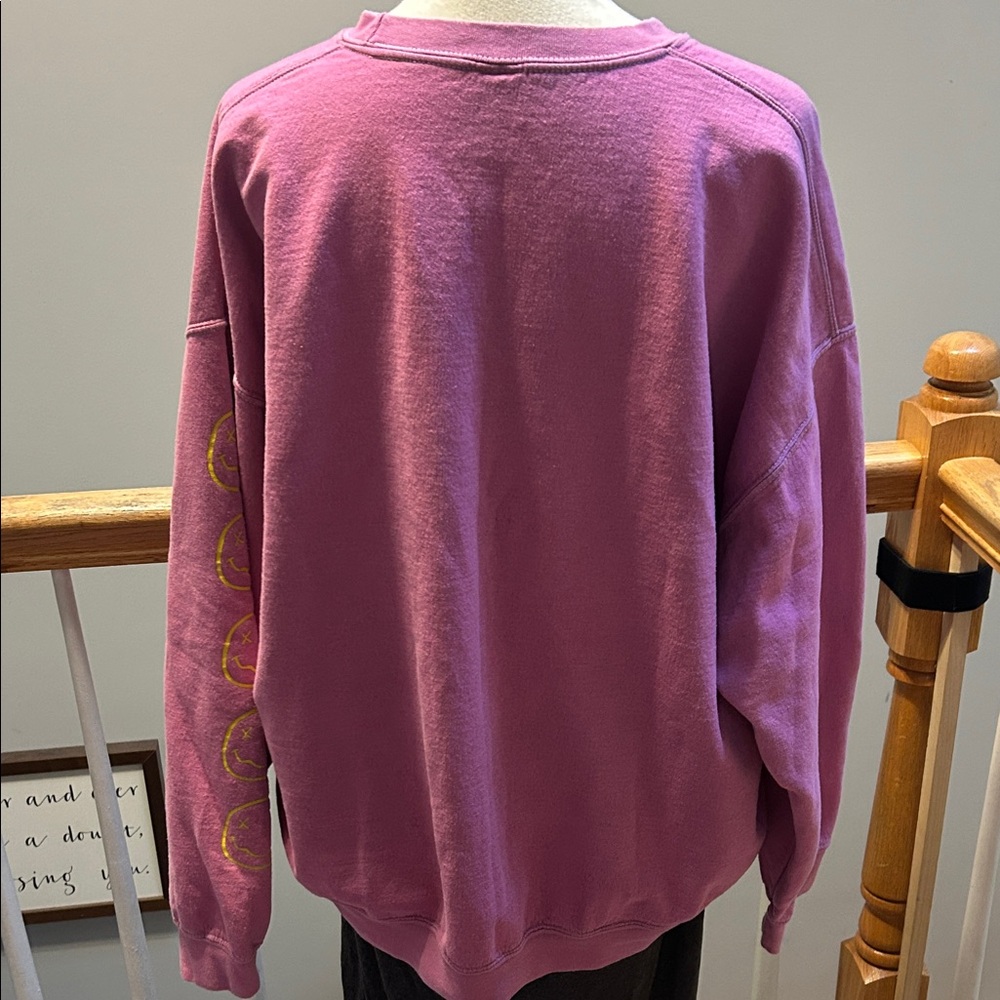 NIRVANA Pink and Yellow Sweatshirt - Picture 4 of 6